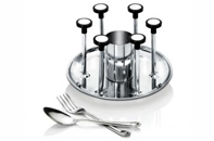 S.S. GLASS & SPOON STAND (Deluxe)